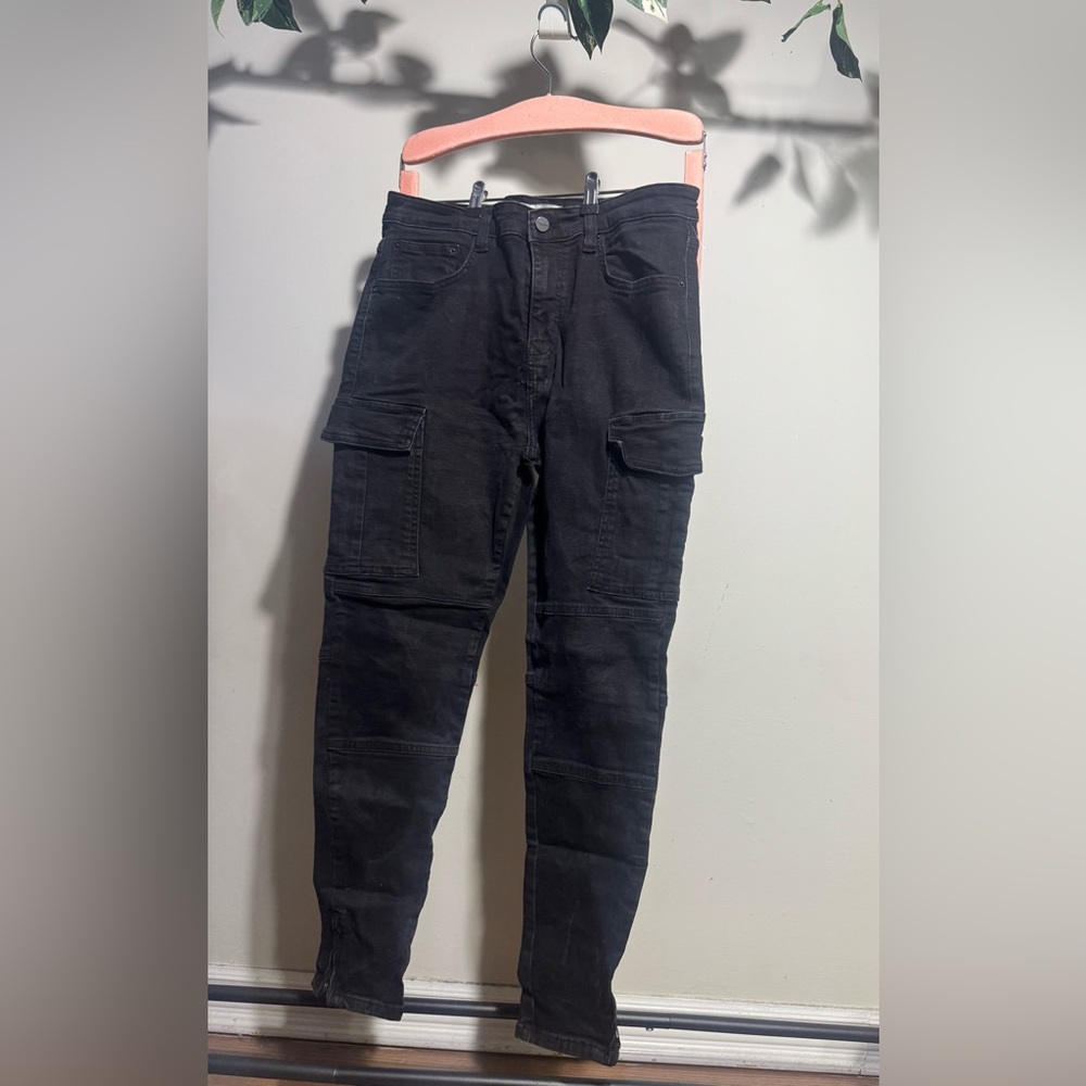 Zara Men's Dark Cargo Pants